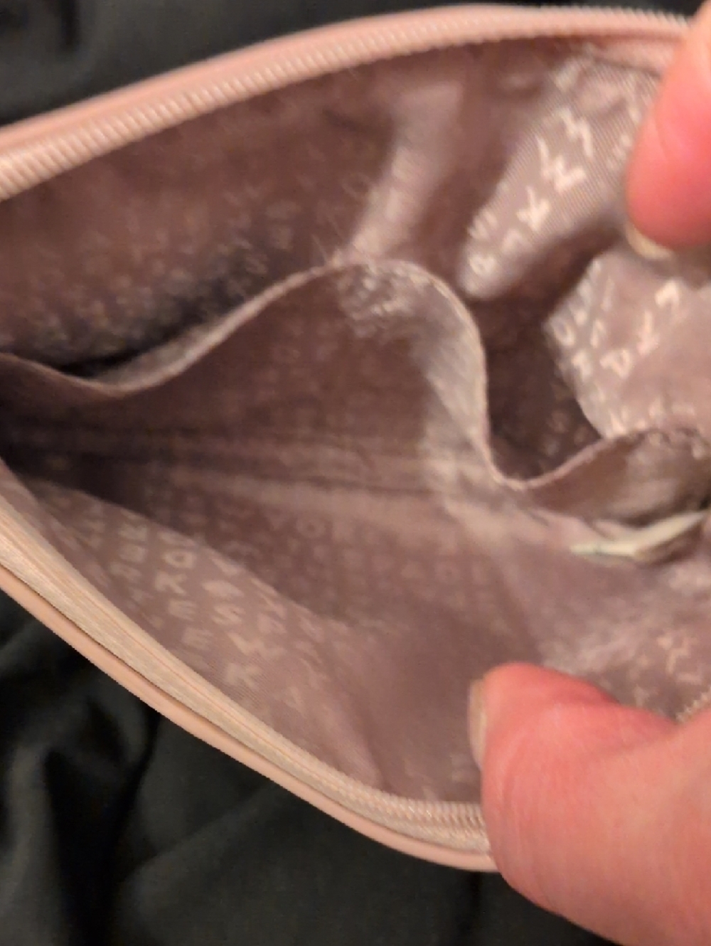 kate spade Glitter Zip Pouch in Rose Gold Sparkle - Picture 5 of 8